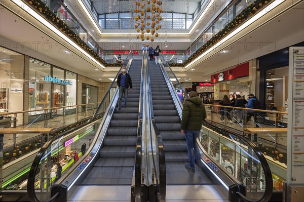 Escalator in the Forum Allgaeu shopping centre built 2001-2003