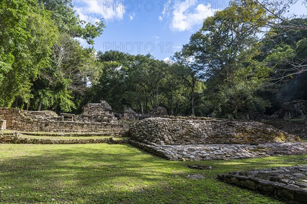 Archeological Maya site Yaxchilan in the jungle of Chiapas