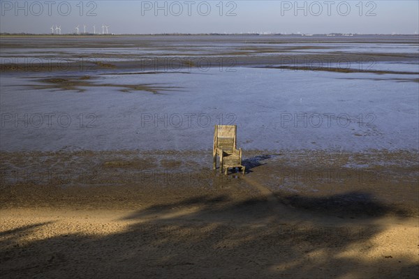 Emperor's throne with the title Emperor Butjatha in the mudflats