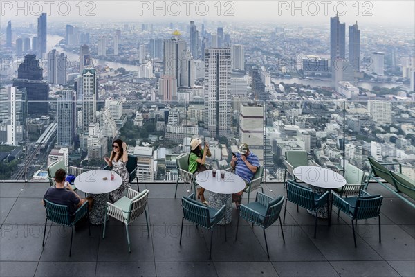 Skyline and Restaurant Terrace Maha Nakhon Tower