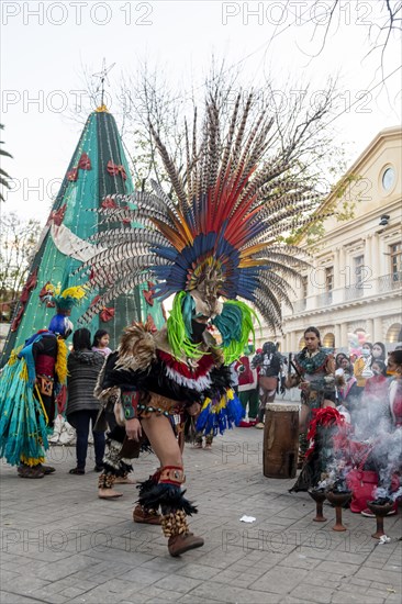 Tzotzil dancers performing for tourists