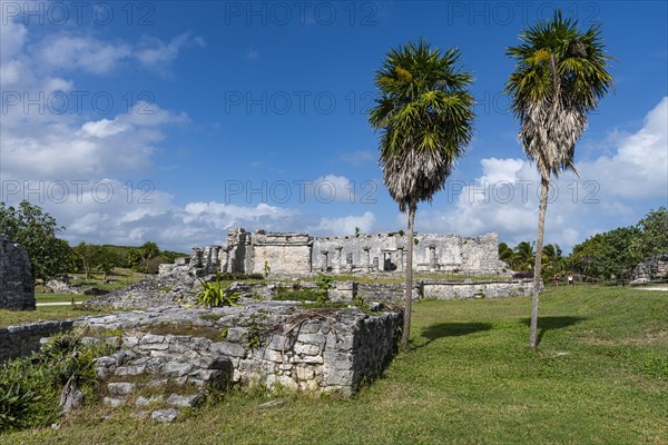 Pre-Columbian Mayan walled city Tulum