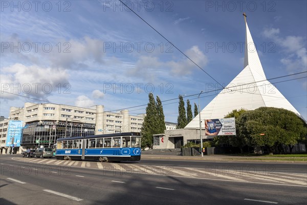 Historic tram in the inner city