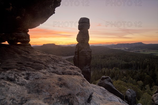 Sunrise at the rock Barbarine