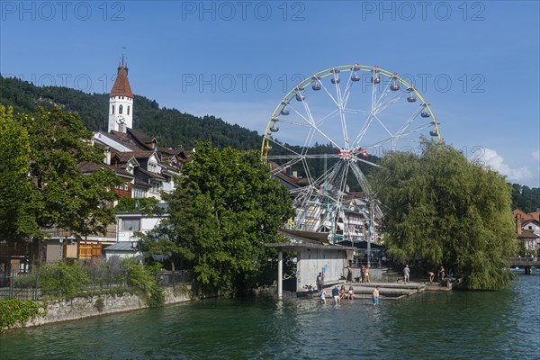 Aare flowing through Thun