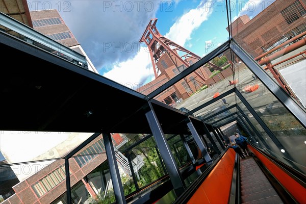 Escalator to the visitor centre and Ruhr Museum at Zeche Zollverein