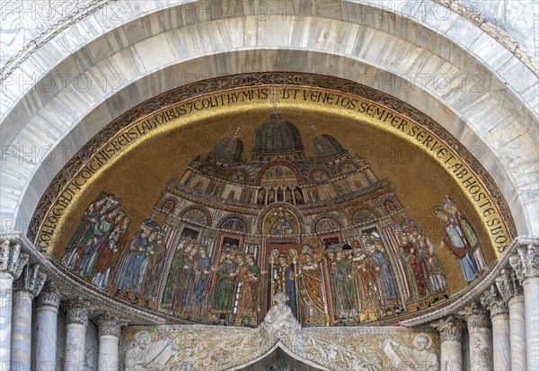 Deposition of relics of Saint Mark the Evangelist mosaic