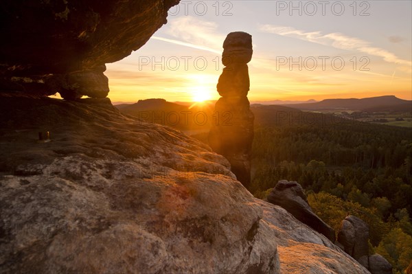 Sunrise at the rock Barbarine