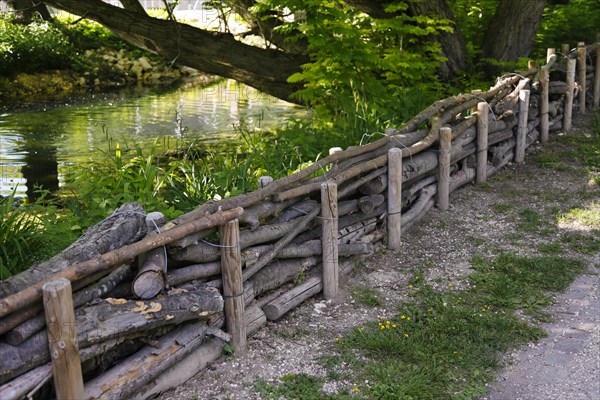 Fence to protect ornamental plants