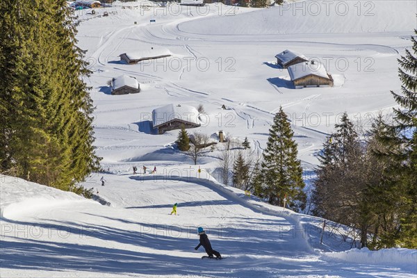 Finish slope of the Gruensee downhill run