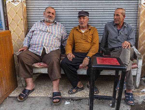 Locals in a teashop in the old house