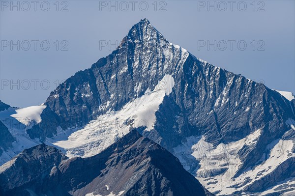 Mountains and Glacier on the Pennine Alps