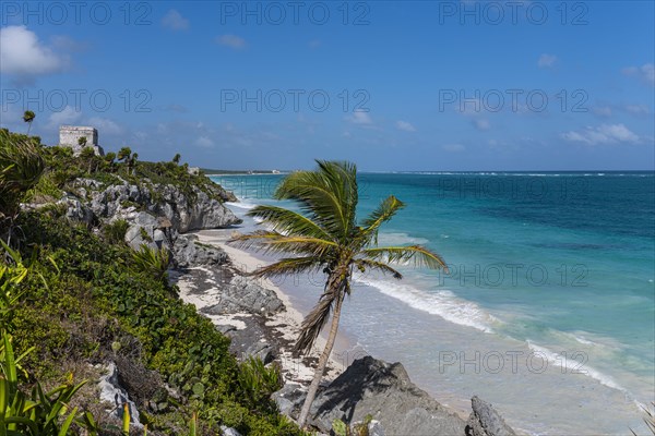 Pre-Columbian Mayan walled city Tulum