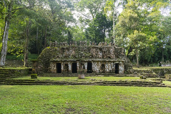 Archeological Maya site Yaxchilan in the jungle of Chiapas