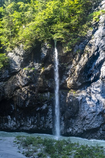 River Aare flowing through the Aare gorge