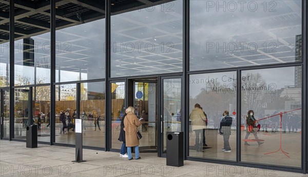 Entrance to the reopened Neue Nationalgalerie