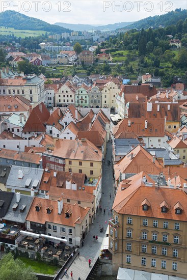 Town view from the castle tower