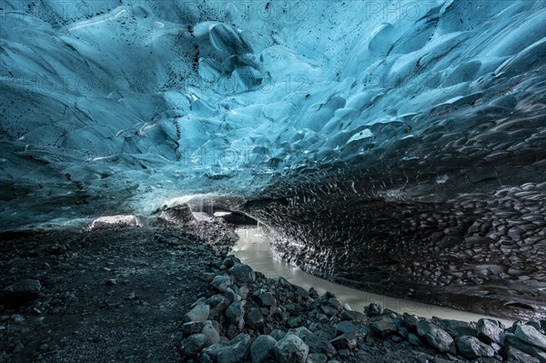 Ice cave in Vatnajoekull glacier