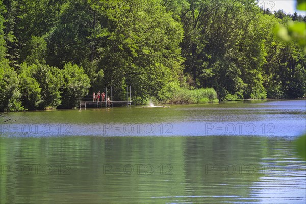 Roggenburg pond path