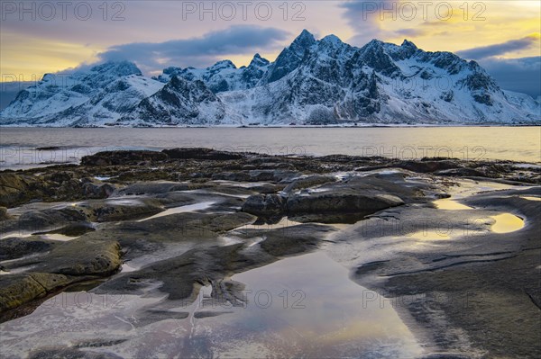 Winter Scandinavian landscape