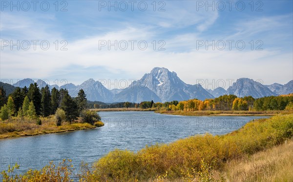 Snake River at Oxbow Bend river bend