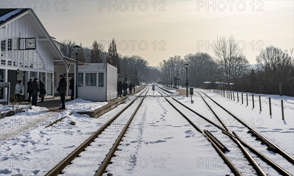 Binz train station on Ruegen in winter