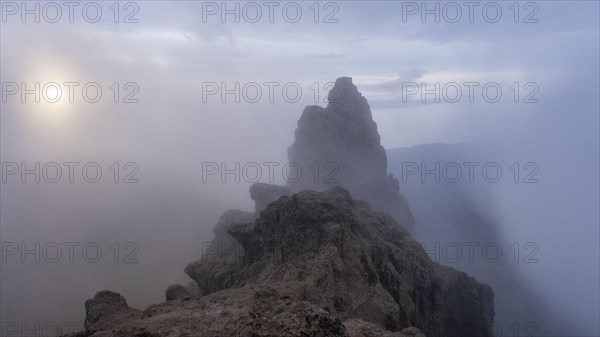 Sunrise in fog