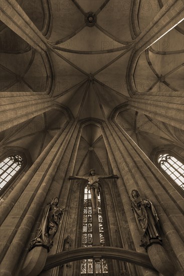 East choir with crucifixion group around 1500 by Veit Stoss