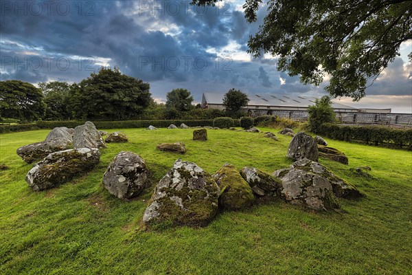 Stone Circle in Carrowmore Megalithic Cemetery