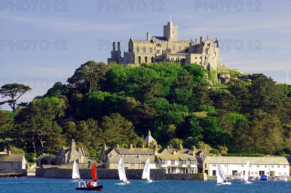 Sailboats and island