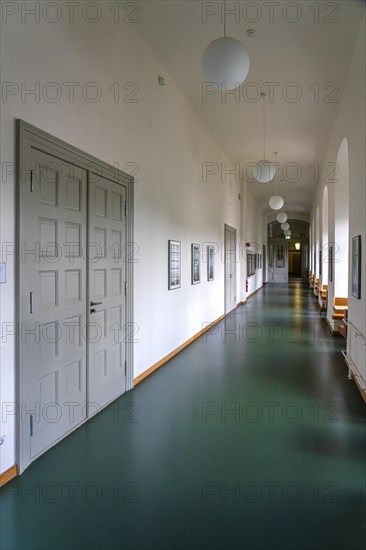 Empty corridors in the Humboldt University building