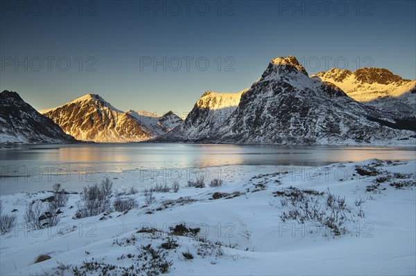 Winter Scandinavian landscape