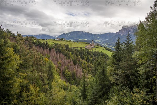 Earth pyramids and San Nicolo church