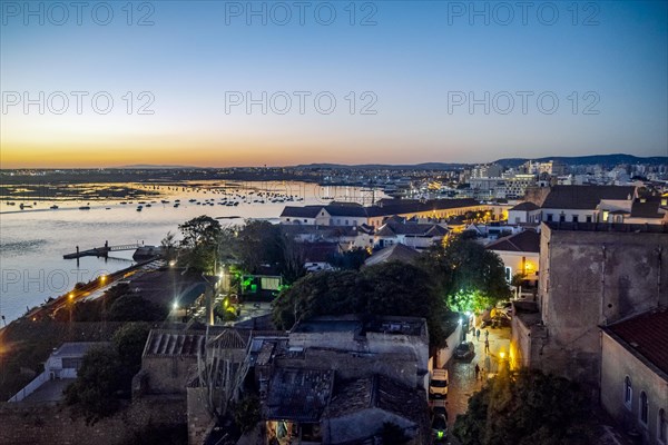 Faro cityscape by sunset