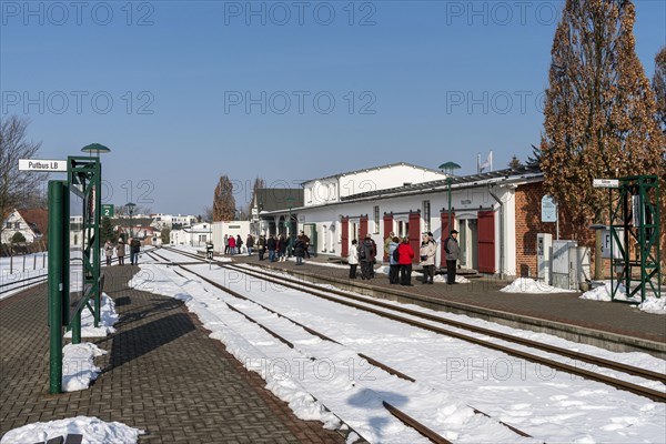 Binz train station on Ruegen in winter