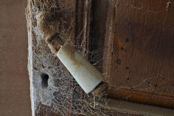 Old door with keyhole