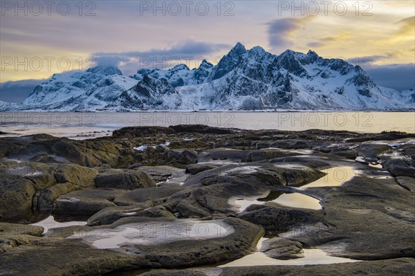 Winter Scandinavian landscape