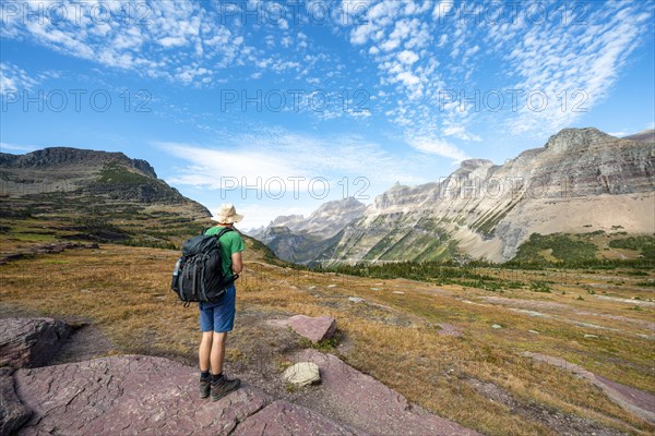 Hikers on a hiking trail