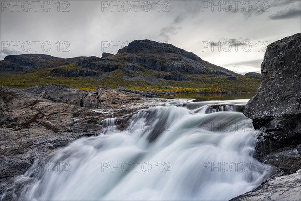 Stora Sjoefallet waterfall