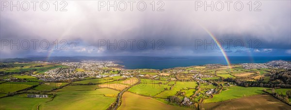 Rainbow over Paignton and Brixham