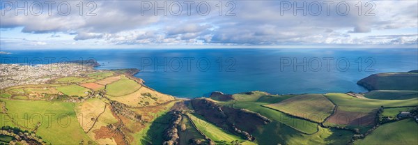 Panorama over Man Sands and Brixham