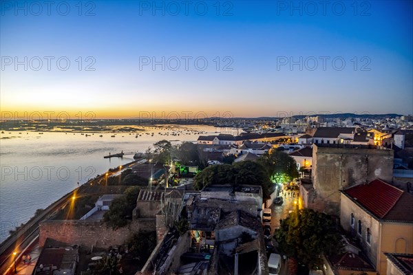 Faro cityscape by sunset