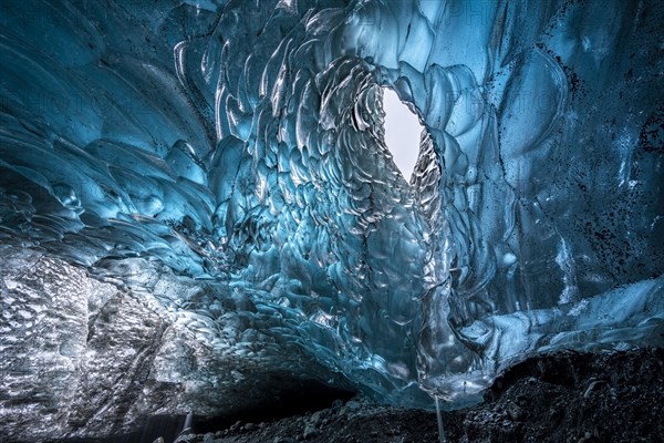 Ice cave in Vatnajoekull glacier