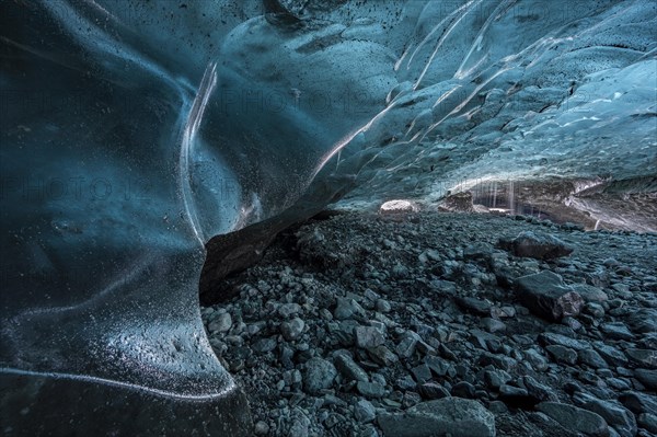 Ice cave in Vatnajoekull glacier