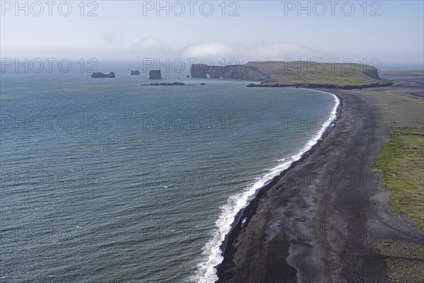 View over Reynisfjara Beach