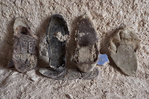 Shoe finds in abandoned house