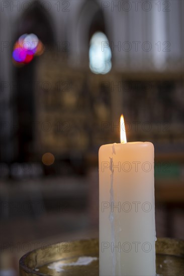 Candle in the Cathedral of St. Mary and St. John