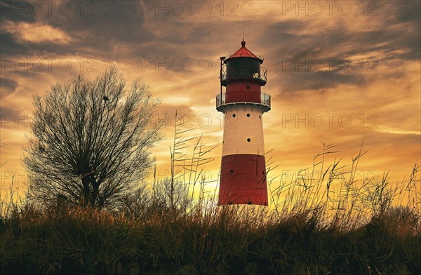 Lighthouse at sunset