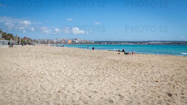 Deserted beach at Ballermann during Lockdown