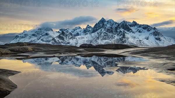 Winter Scandinavian landscape